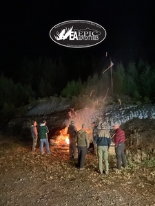 The hunt doesn't end when the sun goes down. Unwind around the campfire, swap stories, and enjoy top-tier camaraderie at our remote North Maine Woods hunting camps.